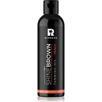 Přípravek na opalování BYROKKO Shine Brown Tanning Oil Peach SPF6 150 ml