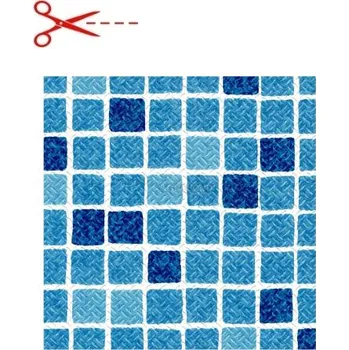 Zahradní jezírko Bazénová fólie ELBE STG protiskluzová Mosaic Blue 1,65 m šířka, 1 m délka, 2 mm tloušťka - (mozaika modrá - 105) metráž - cena je za m2