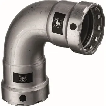 Stavebniny Viega MEGAPRESS 4216 oblouk 90°, 1/2", lisovací, topení, uhlíková ocel