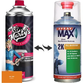 Barva ve spreji Barva ve spreji RAL 1007 stupeň lesku Mat kvalita laku 1K Akrylátový lak