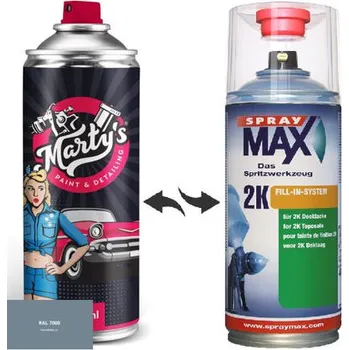 Barva ve spreji Barva ve spreji RAL 7000 stupeň lesku Mat kvalita laku 1K Akrylátový lak