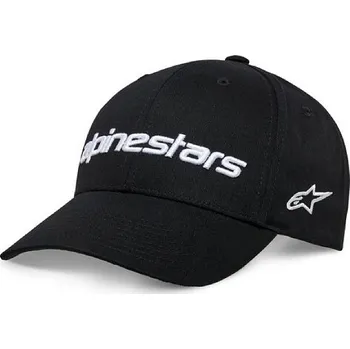 Čepice ALPINESTARS LINEAR WORDMARK 2.0 KŠILTOVKA černá-bíla OS