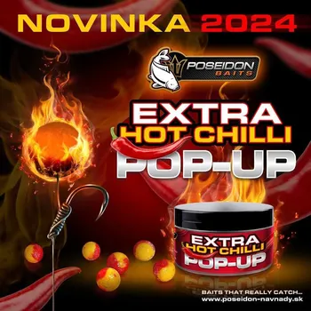 Boilies Poseidon Baits Hot&Sweet wafters soluble 10mm - Ananas&amp;Chilli