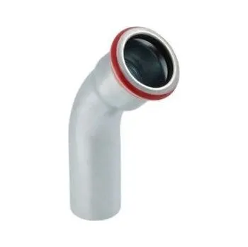 Vodovodní potrubí Geberit MAPRESS koleno 45°, DN50, s jedním zásuvným koncem, lisovací, voda, uhlíková ocel