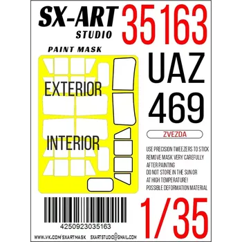 Plastikový model SX-ART 1/35 Paint mask UAZ-469 (ZVE)