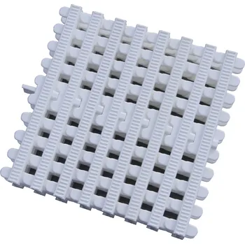 Přelivový roll-rošt pro veřejné bazény - Bílý - šířka 246 mm, výška 35 mm (43 ks/m)