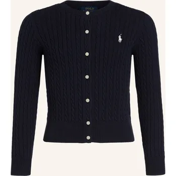 Dámský svetr Polo Ralph Lauren Dívčí Pletený Kabátek, tmavě modrá, 134