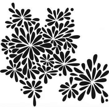 Šablona TCW 6aquot;x6aquot; (15,2x15,2 cm) - Petal Splash