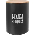 Dóza Mouka polohrubá BLACK O0149 - dia 13 x 17,5 cm