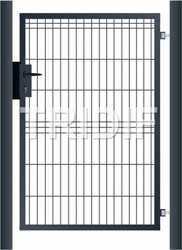 Branka s drátěným 3D panelem / ANTRACIT / šířka 1000 mm / + 2 ks sloupků ZDARMA