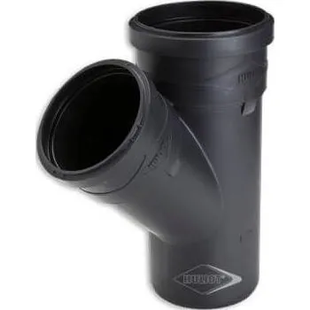 Kanalizační potrubí Ostatní HULIOT ULTRA SILENT USEA odbočka 45° DN110/110, odhlučněná, PP-MD, černá