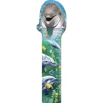 pravítka Impap pravítko 10cm 3D s násobilkou Delfín
