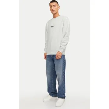 Pánská mikina Jack & Jones Mikina Vesterbro 12241694 Bílá Relaxed Fit XL
