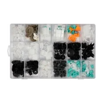 Sada nářadí Příchytky plastové pro čalounění Audi 160 ks, sada příchytek na tapeci