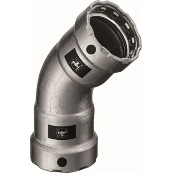 Stavebniny Viega MEGAPRESS 4226 oblouk 45°, 2", lisovací, topení, uhlíková ocel