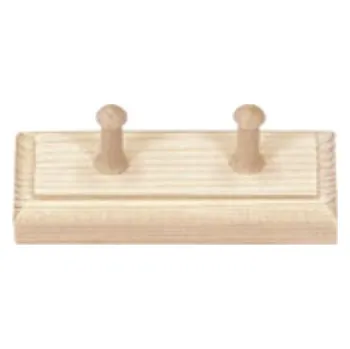 Věšák Věšák na klíče 2 háčky přírodní