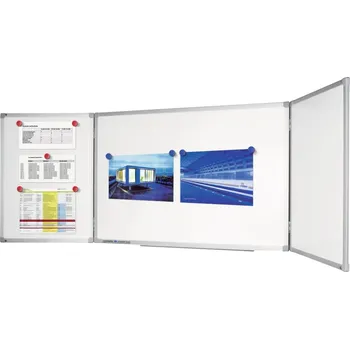 Legamaster Keramická třídílná tabule TRIPTYCH 90x120/240 cm, ECONOMY+, magnetická, bílá LEG-7100554