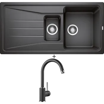 Granitový dřez Granitový dřez SET Blanco SONA 6 S antracit 519852 + Blanco MIDA antracit 519415