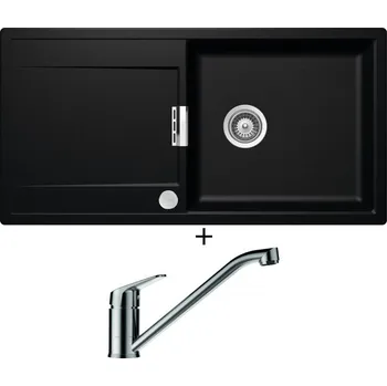 Granitový dřez Granitový dřez SET Schock MONO D-100L Magma + Schock EVINAS 577000 nerez