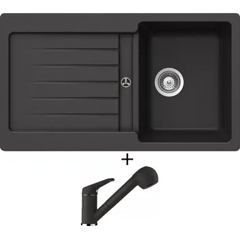 Granitový dřez Granitový dřez SET Schock TYPOS D-100 Nero + Schock COSMO 525122 Nero