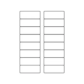Samolepící etiketa Samolepicí bílé etikety 88,9 x 33,8 mm, A4 (100 ks)