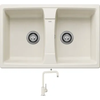 Granitový dřez Granitový dřez SET Blanco LEXA 8 bílá soft 527098 + Blanco MILI bílá soft 527461