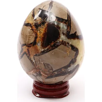 Drahý kámen Magieprirody.cz Septárie dračí vejce 66 mm 253 g + dřevěný podstavec #B503