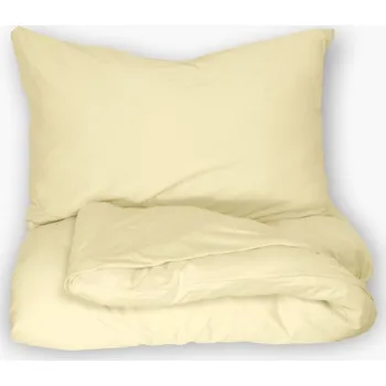 Povlečení Bavlněné povlečení, Jersey krémové