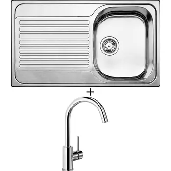 Nerezový dřez Nerezový dřez SET Blanco TIPO 45 S nerez přírodní lesk 511942 + Blanco MIDA chrom 517742