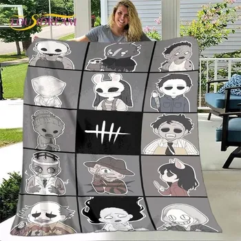 deka Teplá flanelová deka s hororovými postavami - 24,100x150cm