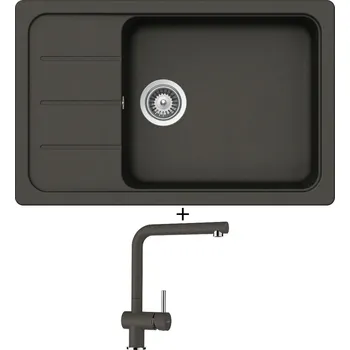 Granitový dřez Granitový dřez SET Schock FORMHAUS D-100LS Asphalt + Schock EPOS 540000 Asphalt