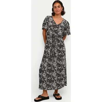 Dámské šaty Kaffe Letní šaty Amber 10508624 Černá Relaxed Fit 38