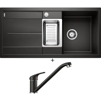 Granitový dřez Granitový dřez SET Blanco METRA 6 S černá s excentrem 525926 + Blanco DARAS černá 526152