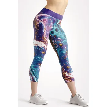 Dámské legíny UTOPY 3/4 Dámské sportovní legíny Purple Lust Velikost: XL