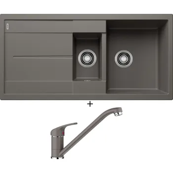 Granitový dřez Granitový dřez SET Blanco METRA 6 S šedá vulkán 527300 + Blanco DARAS šedá vulkán 526934