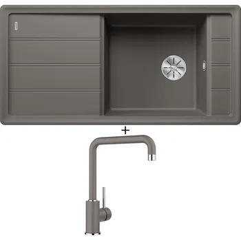 Granitový dřez Granitový dřez SET Blanco FARON XL 6 S šedá vulkán 527265 + Blanco MILI šedá vulkán 527460