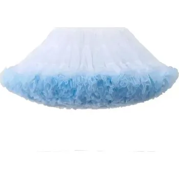 Dívčí sukně Dívčí tylová tutu sukně - B062 Bílá Modrá,30 x 5O cm