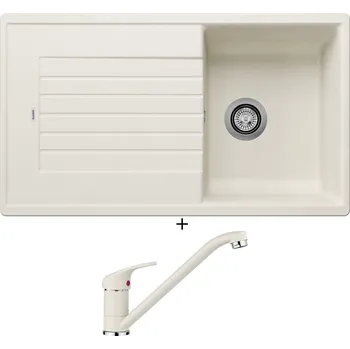 Kuchyňský dřez Granitový dřez SET Blanco ZIA 45 SL bílá soft 527201 + Blanco DARAS bílá soft 526935