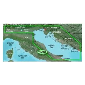 Mapový podklad pro GPS navigaci Mapa VEU452S - 3D severního Jadranu, Bluechart G2 Vision, microSD/SD karta