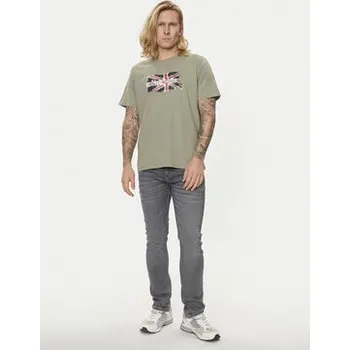 Pánské tričko Pepe Jeans T-Shirt Clag PM509384 Zelená Regular Fit XS