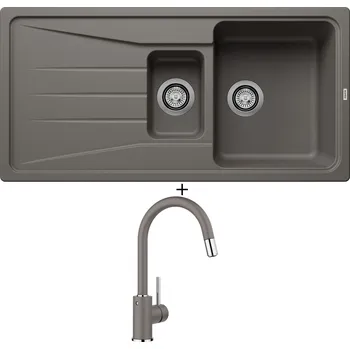 Granitový dřez Granitový dřez SET Blanco SONA 6 S šedá vulkán 527337 + Blanco MIDA-S šedá vulkán 526967