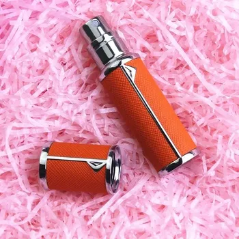 Stylová cestovní lahvička na parfém | 5ml - oranžová stříbrná