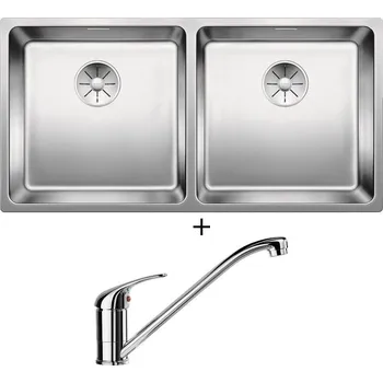 Nerezový dřez Nerezový dřez SET Blanco ANDANO 400/400-IF nerez hedvábný lesk 522985 + Blanco DARAS chrom 517720