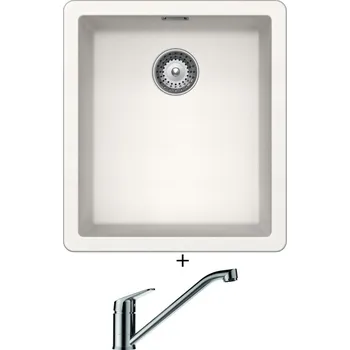 Granitový dřez Dřez pod desku SET Schock GREENWICH N-100S U Polaris + Schock EVINAS 577000 nerez