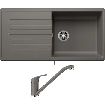 Granitový dřez Granitový dřez SET Blanco ZIA XL 6 S šedá vulkán 527400 + Blanco DARAS šedá vulkán 526934