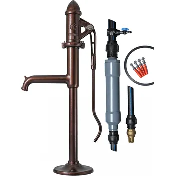 Čerpadlo proStudnu Ruční pumpa Standard II REPAS, MĚDĚNO-ČERNÁ, KOMPLET S MONTÁŽÍ 1. Zvolte barvu pumpy: MĚDĚNO-ČERNÁ, 2. Zvolte hloubku studny: 3 m