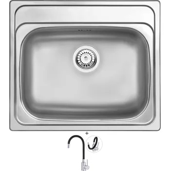 Nerezový dřez Nerezový dřez SET Deante SOUL ZYU 0103 nerez + Deante NEO LUNO BOC B720 nerez