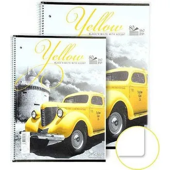 Sešit NOTES Bohemia Poznámkový blok COLLEGE A5, kroužek na boku, čistý, 80 listů