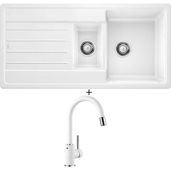 Granitový dřez Granitový dřez SET Blanco LEGRA 6 S bílá 522209 + Blanco MIDA-S bílá 521457