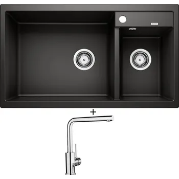 Granitový dřez Granitový dřez SET Blanco METRA 9 antracit 513273 + Blanco MILA chrom 519414